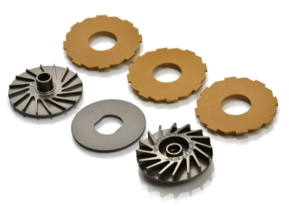 Picture of Slipper Set, 3 Pad Finned Slipper Set, For 22S Drag / MK3