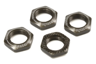 Picture of Kyosho 17mm 1/8 Serrated Wheel Nut (Gun Metal) (4)