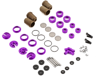 Picture of Yokomo Aluminum SLF Big Bore Kashima Coated Drift Shocks Set (Purple)
