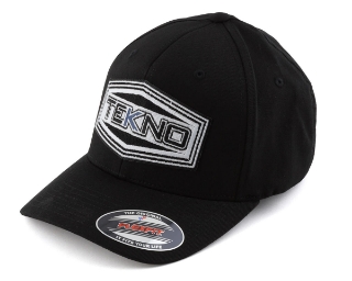 Image de Tekno RC "Round Bill" FlexFit WOOLY Cap (Black) (L/XL)