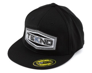 Picture of Tekno RC "Flat Bill" FlexFit WOOLY Cap (Black) (L/XL)