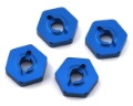 Picture of Team Associated Factory Team Reflex 14B/14T Aluminum Wheel Hexes (Blue) (4)