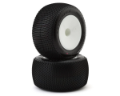 Picture of JConcepts Fuzz Bite 2.2" Pre-Mounted Stadium Truck Tires (White) (2) (Pink)