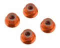Picture of 1UP Racing 4mm Serrated Aluminum Locknuts (Orange) (4)