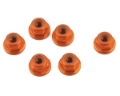 Picture of 1UP Racing 3mm Aluminum Flanged Locknuts (Orange) (6)