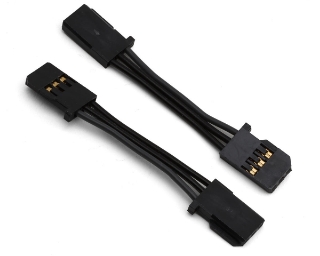 Picture of Futaba 55mm FF-GBB Heavy Duty Gyro Extension Cords (2) (Black)