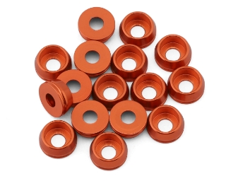 Picture of Team Brood 3mm 6061 Aluminum Cap Head Washer (Orange) (16)
