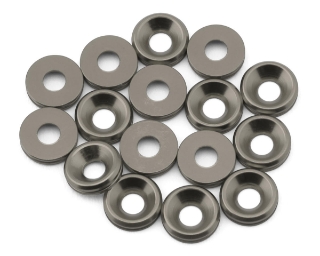 Picture of Team Brood 3mm 6061 Aluminum Countersunk Washer (Gun Metal) (16)