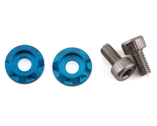 Picture of Team Brood 3mm Motor Washer Heatsink w/Screws (Light Blue) (2) (6mm)