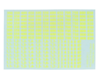 Picture of Kyosho Shock Oil & Piston Decal Set (Yellow)