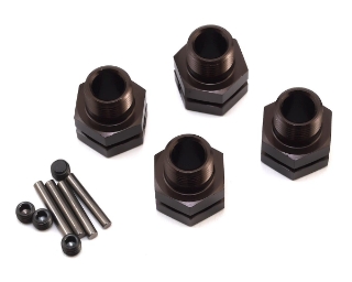 Picture of Kyosho 17mm Hex Wheel Hubs (Gun Metal) (4) (11mm Offset)