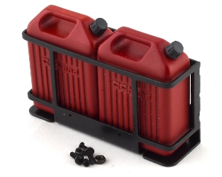 Picture of RC4WD CChand 1/10 Dual Portable Jerry Cans w/Mount (Red) (2)