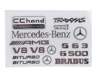 Picture of RC4WD CChand Steel Logo Decal Sheet for Traxxas TRX-4 Mercedes-Benz G-500