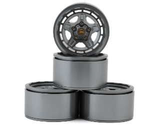 Picture of RC4WD Warn 1.9" Epic Diamond Cutter Rock Crawler Beadlock Wheels (Gunmetal) (4)