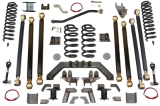 Picture of Jeep Wrangler 4.0 Inch Pro Series 3 Link Long Arm Lift Kit W/Rear 5 Inch Stretch 97-06 Wrangler TJ Clayton Off Road