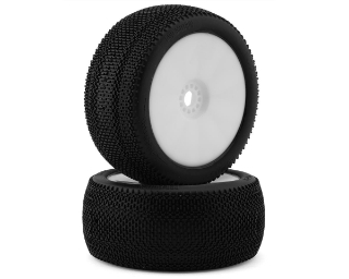 Picture of Pro-Motion Phantom Pre-Mounted 1/8 Truggy Tires (White) (2)