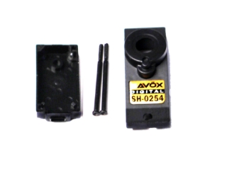 Picture of Top & Bottom Servo Case w/ 2 Screws, for SH0254