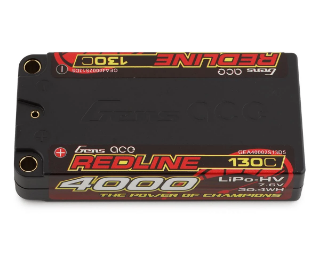 Picture of Gens Ace Redline 2S LiHV LiPo LCG Battery 130C (7.6V/4000mAh) w/5mm Bullets