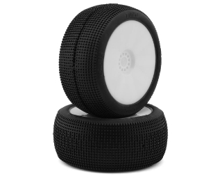 Picture of Pro-Motion Raptor 1/8 Truggy Pre-Mount Tires (White) (2) (T1)