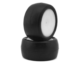 Picture of Pro-Motion Slick 2.2" 2WD/4WD Rear 1/10 Pre-Mounted Buggy Tires (White) (2)