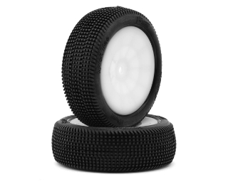 Picture of Pro-Motion Quicktime 2.2'' Front 2WD Pre-Mounted Buggy Tires (White) (2) (T3)