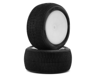 Picture of Pro-Motion Quicktime 2.2'' Rear 2WD Pre-Mounted Buggy Tires (White) (2) (T1)