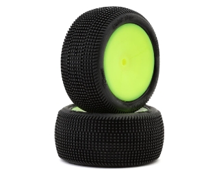 Picture of Pro-Motion Quicktime 2.2'' Rear 2WD Pre-Mounted Buggy Tires (Yellow) (2) (T1)