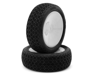 Picture of Pro-Motion Havoc 2.2" 1/10 2WD Pre-Mounted Front Buggy Tires (White) (2) (T3)