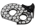 Picture of JConcepts RC10 Aluminum Rear Motor Plate Honeycomb (Black)