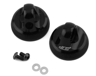 Picture of JConcepts Team Associated Fin Aluminum 13mm Shock Cap (Black) (2)