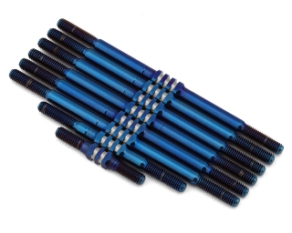 Picture of JConcepts Team Associated RC10T Fin Titanium Turnbuckles (Blue) (8)