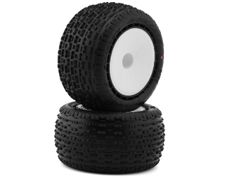 Picture of JConcepts Swaggers 2.2" Pre-Mounted Stadium Truck Tires (White) (2) (Pink)