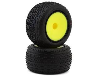 Picture of JConcepts Swaggers 2.2" Pre-Mounted Stadium Truck Tires (Yellow) (2) (Pink)