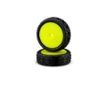 Picture of JConcepts Swagger 2.2" Pre-Mounted 4WD Front Buggy Carpet Tires (Yellow) (2)