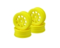 Picture of JConcepts 9 Shot 2.2 Dirt Oval Front Wheels (Yellow) (4) (B6.1/XB2/RB7/YZ2)