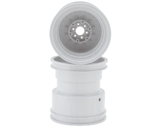 Picture of JConcepts Tribute 73's Monster Truck wheel w/Adaptors (White) (2) (3.2x3.6")