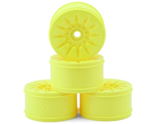 Picture of JConcepts Pioneer 4.0" Standard Offset 1/8 Truck Wheels (Yellow) (4)