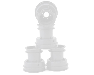 Picture of JConcepts Losi Mini LMT Mini Tribute Wheels w/Hex Adaptors (White) (4)