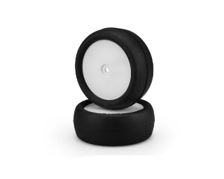 Picture of JConcepts Smoothie 2 2.2" Pre-Mounted 4WD Front Tires (White) (2) (Silver)