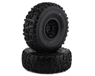 Picture of JConcepts Landmines 2.9" Pre-Mounted Tires w/Hazard Wheel (2) (Green)
