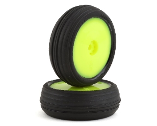 Picture of JConcepts Mini-B Hawk Pre-Mounted Front Tires (Yellow) (2) (Green)