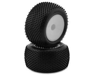 Picture of JConcepts 2.2" Siren Pre-Mounted 1/10 Stadium Truck Carpet Tires (White) (2)