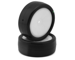 Picture of JConcepts Smoothie 3 2.2" Pre-Mounted 2WD Front Buggy Tires (White) (2) (Green)