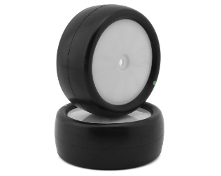 Picture of JConcepts Smoothie 3 2.2" Pre-Mounted 4WD Front Tires (White) (2) (Green)