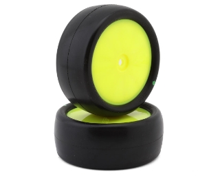 Picture of JConcepts Smoothie 3 2.2" Pre-Mounted 4WD Front Tires (Yellow) (2) (Green)