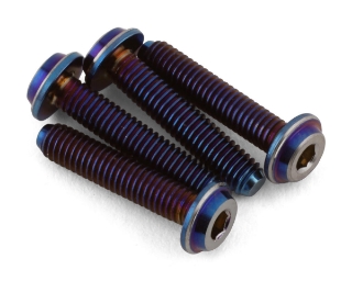 Picture of JConcepts 3x14mm "Top Hat" Titanium Screws (Blue) (4)