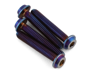 Picture of JConcepts 3x18mm "Top Hat" Titanium Screws (Blue) (4)