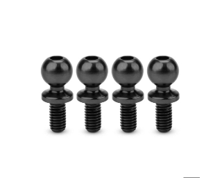 Picture of JConcepts 5.5mm Revolved Titanium Ball Studs (Black) (4) (6mm)
