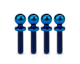 Picture of JConcepts 5.5mm Revolved Titanium Ball Studs (Blue) (4) (12mm)