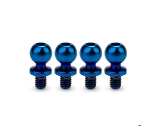 Picture of JConcepts 5.5mm Revolved Titanium Ball Studs (Blue) (4) (4mm)